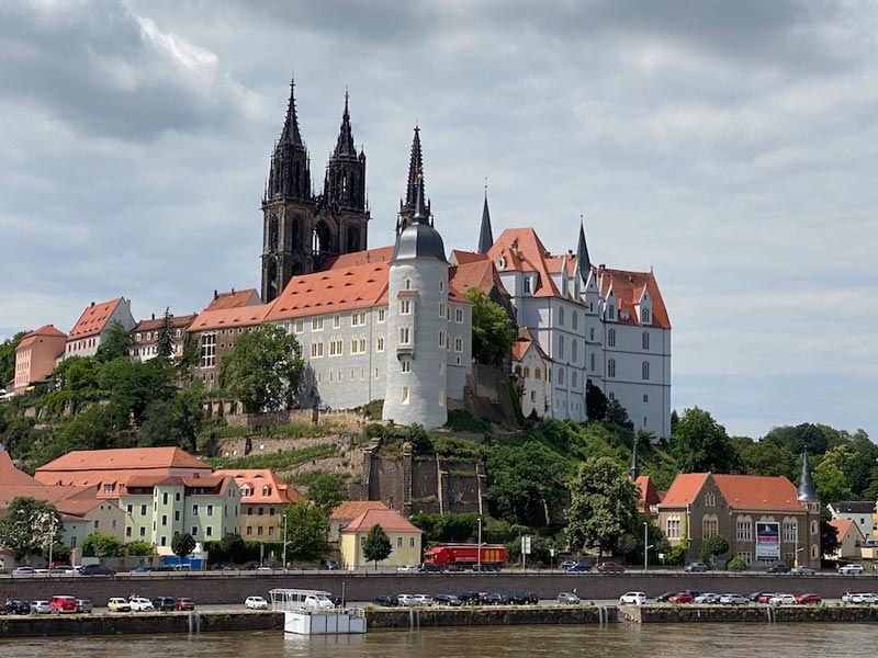 Albrechtsburg Meißen und die Elbe