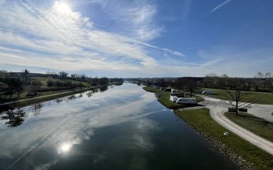 Stopover am Main Donau Kanal in Hilpoltstein bei Nürnberg