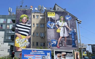 Street Art als Dragon Leader in Zagreb Street Art als Dragon Leader in Zagreb